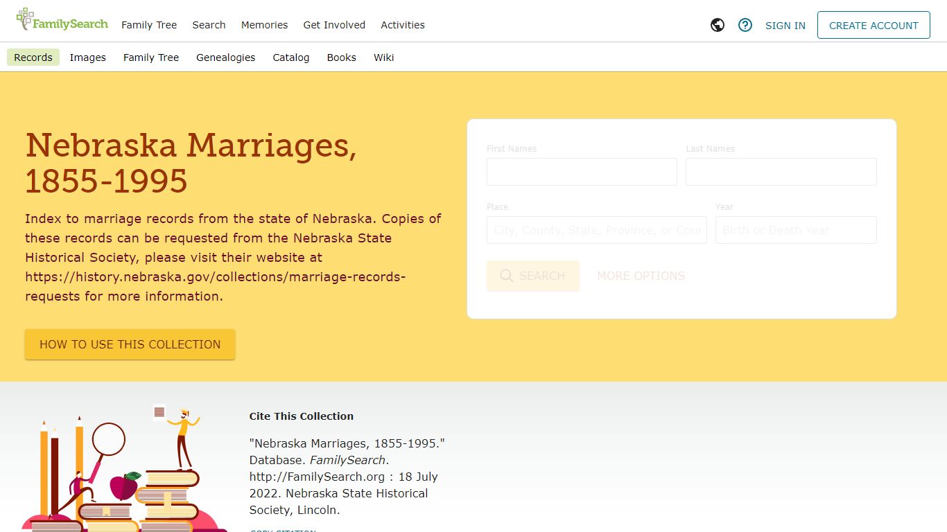 Nebraska Marriages, 1855-1995 • FamilySearch