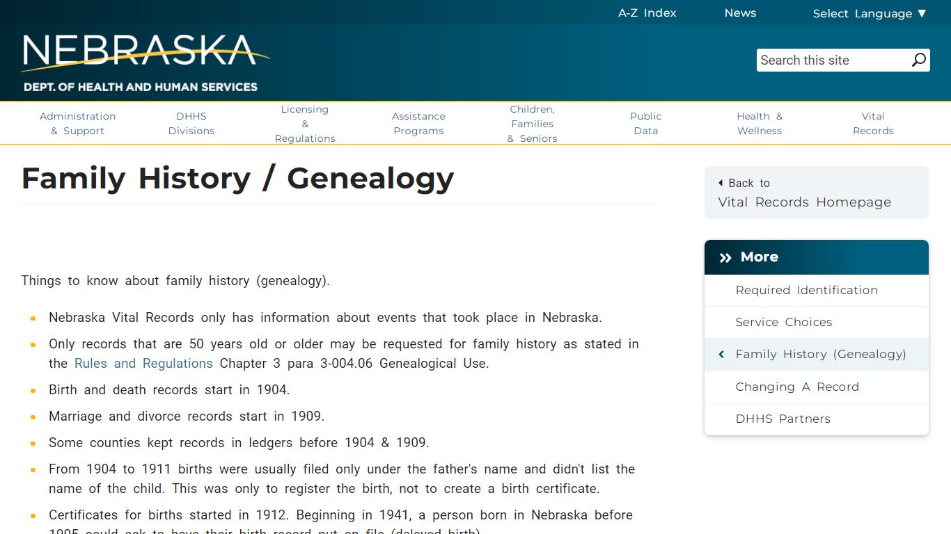 Family History / Genealogy